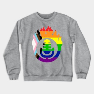 Flaming Microphone - Pride Month Crewneck Sweatshirt